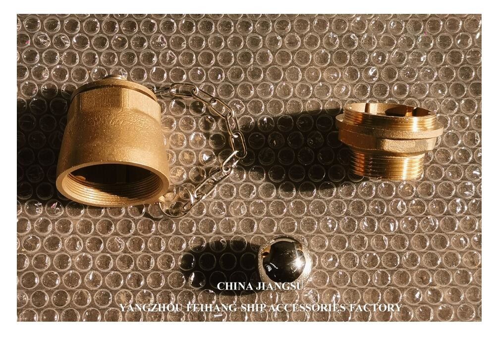 IMPA23339 FH-DN32 válvula de descarga de esferas corpo de latão NPT cobertura de aço inoxidável esferas flutuantes