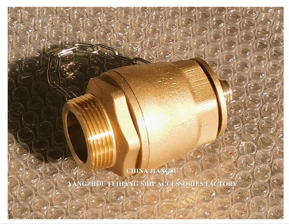 IMPA23339 FH-DN32 válvula de descarga de esferas corpo de latão NPT cobertura de aço inoxidável esferas flutuantes