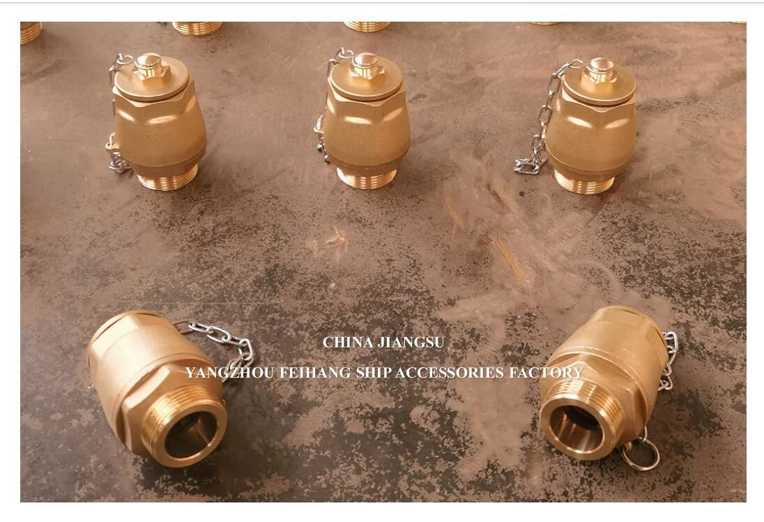 IMPA23339 FH-DN40 válvula de descarga de esferas corpo de latão tampa NPT de aço inoxidável esferas flutuantes