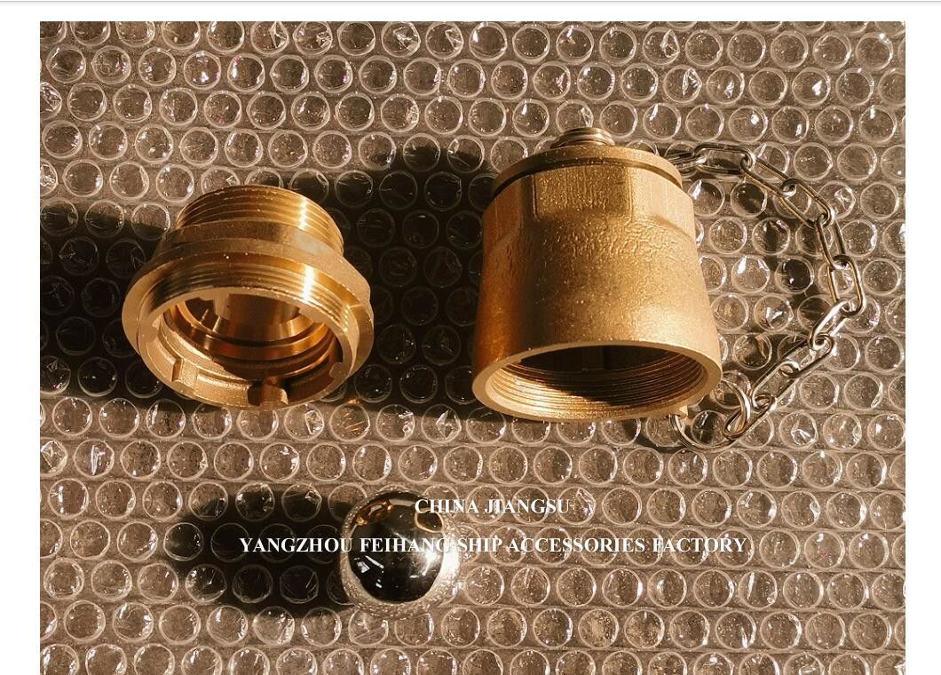 IMPA23339 FH-DN40 válvula de descarga de esferas corpo de latão tampa NPT de aço inoxidável esferas flutuantes