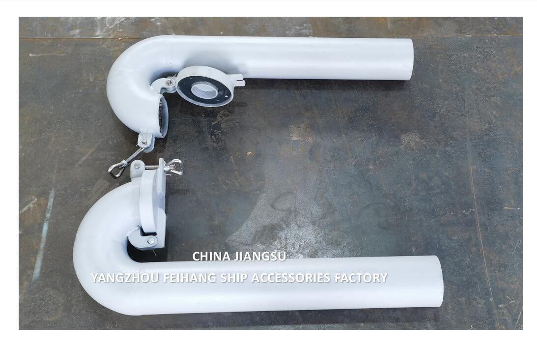Ventilação do pescoço de ganso do convés marinho de diâmetro 100 mm, tipo redondo, com válvula de flaps (o pescoço de ganso deve ser fechado)