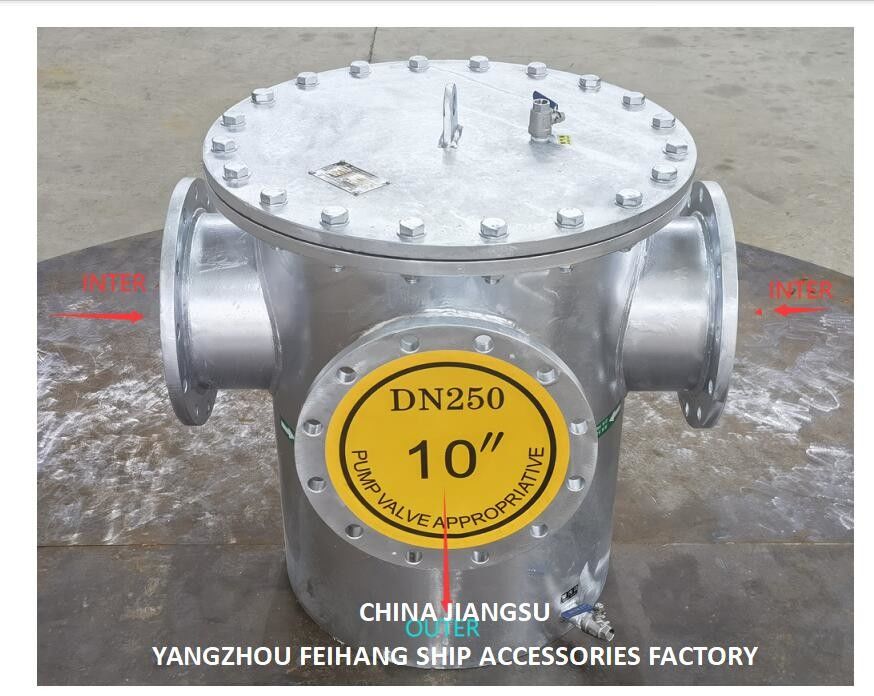Aço inoxidável tipo 3 3Ways pode filtrar a água Flanged Design 5K ou 10K Hot Galvanized / Epoxy Paint