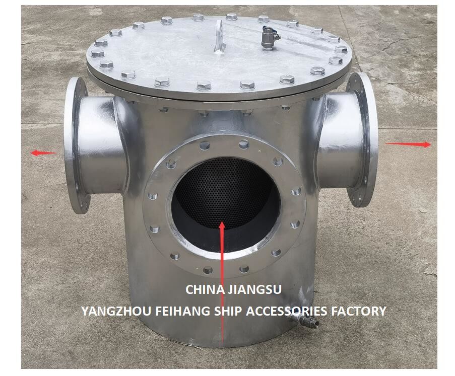 Aço inoxidável tipo 3 3Ways pode filtrar a água Flanged Design 5K ou 10K Hot Galvanized / Epoxy Paint