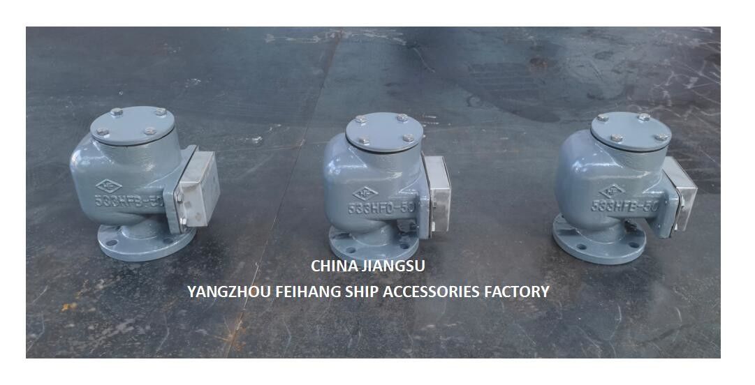 No 533hfb-50a Cabeça de ventilação para tanque de esgoto com SUS316l Floater Nbr Gasket 0,3mpa