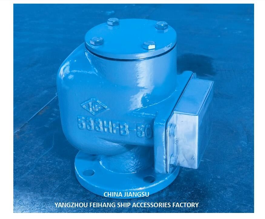 Cabeça de ventilação do tanque após o pico - Cabeça do tubo de ar Modelo:No.533HFB-50A Com Sus316l Floater Nbr Gasket 0.3mpa