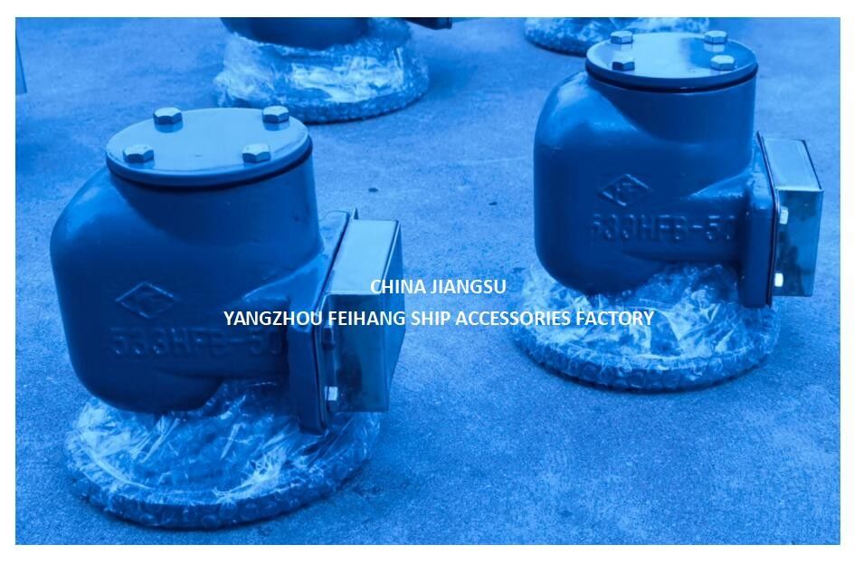 Cabeça de ventilação do tanque após o pico - Cabeça do tubo de ar Modelo:No.533HFB-50A Com Sus316l Floater Nbr Gasket 0.3mpa