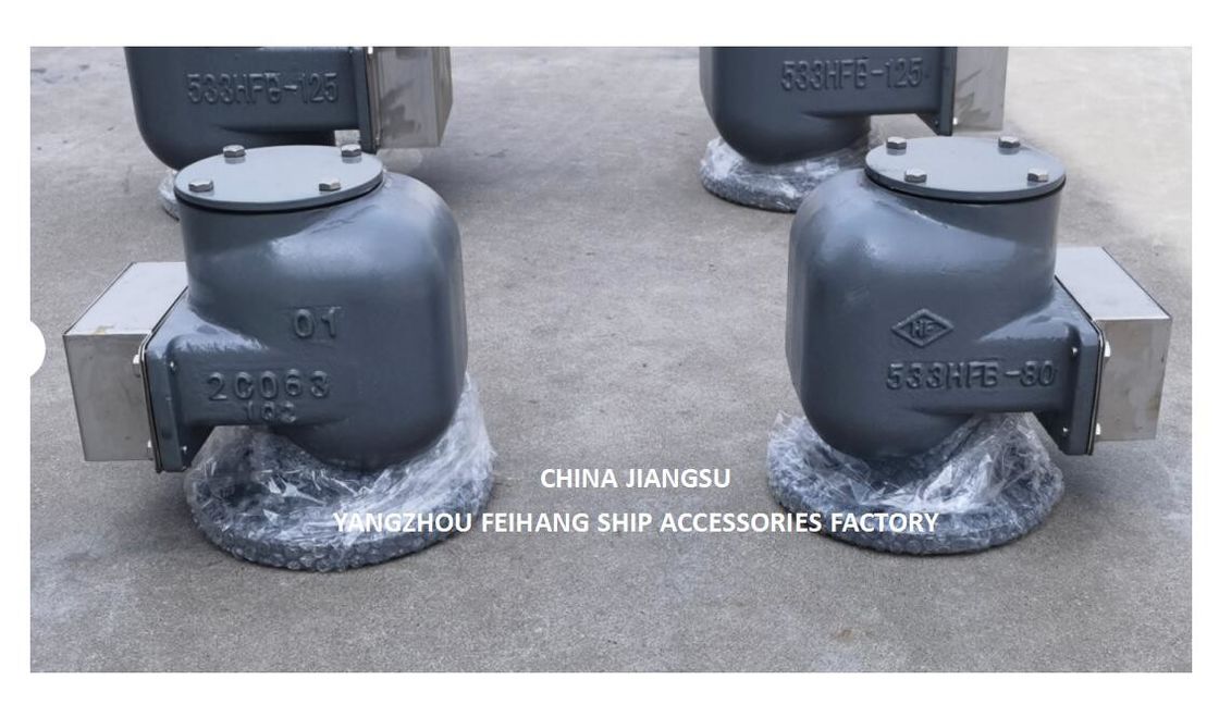 Tanques de lastro de água cabeça de ventilação de ar modelo-533hfb-80a corpo de ferro fundido e aço inoxidável flutuante