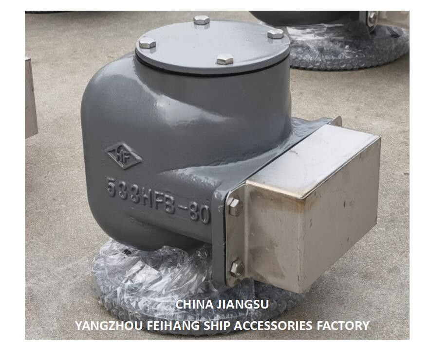 No 533hfb-80a Cabeça de ventilação para tanque de lastro No 533hfb-80a Cabeça de ventilação para tanque de pico da frente