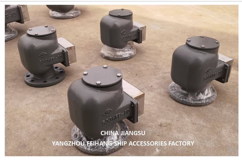 Tanques de lastro de água cabeça de ventilação de ar modelo-533hfb-80a corpo de ferro fundido e aço inoxidável flutuante