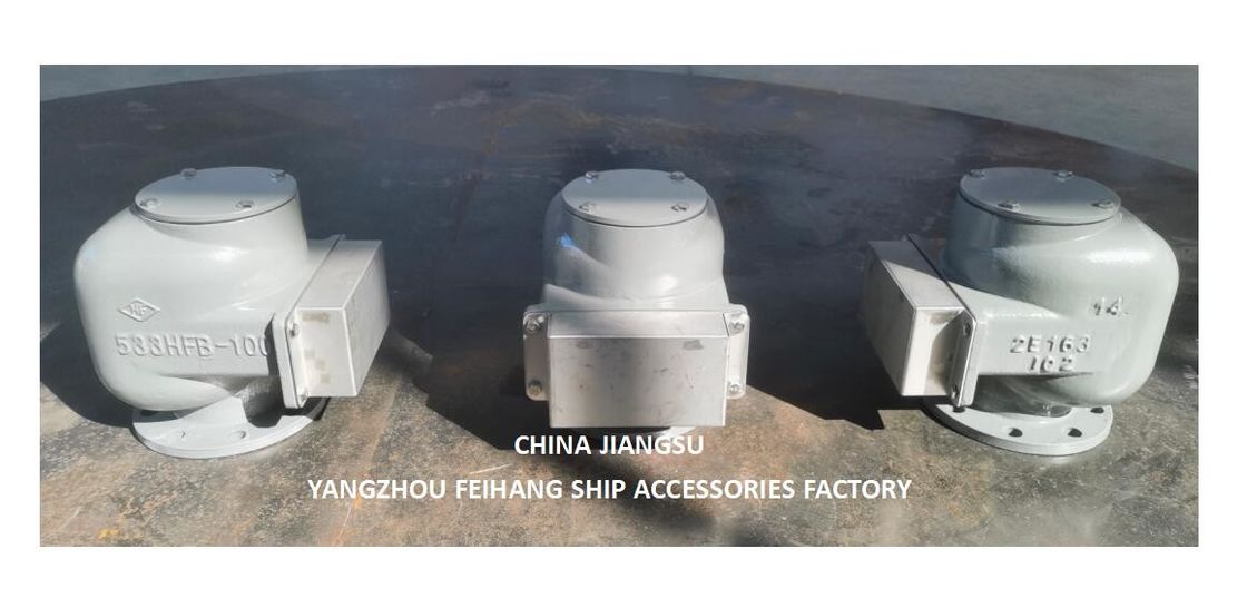 Cabeça de ventilação do tanque de lastro e cabeça do tubo de ar de lastro Modelo 533HFB-100A Corpo de ferro fundido Floatvv de aço inoxidável