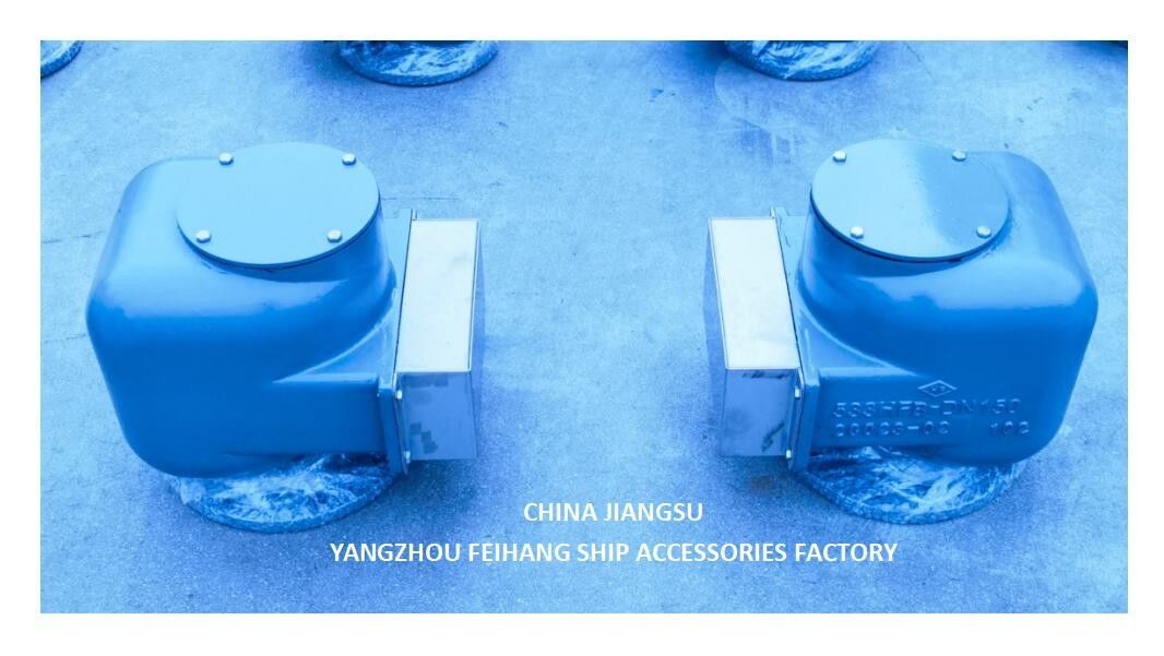 TANKES DE BALLAST DE ÁGUA CABEÇA DE VENTÃO DE AR MODELO-533HFB-150A CABEÇA DE TUBO DE AR MARINO COMPLETO DE FUSO DE FERRO COM AÇO INOXIDÁVEL