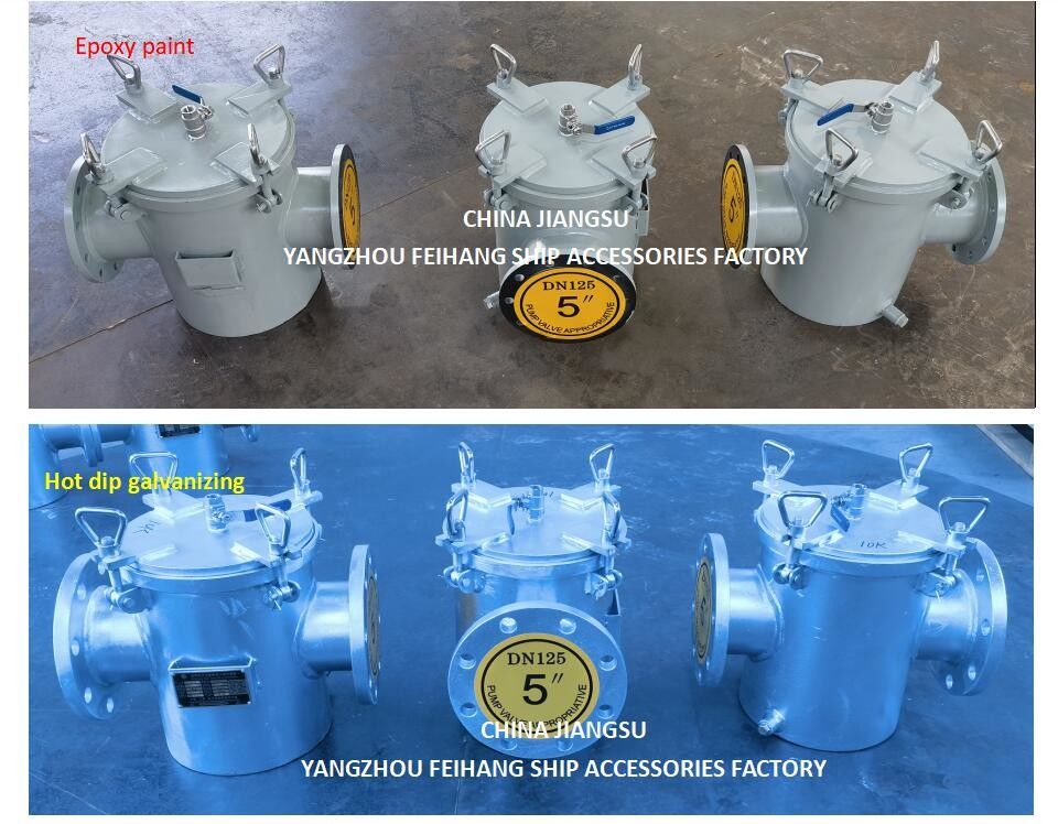Estofadores de água do mar Modelo AS125 CBM1061 Corpo Galvanizado, Ecrã de aço inoxidável e fornecedor da China - FeiHang
