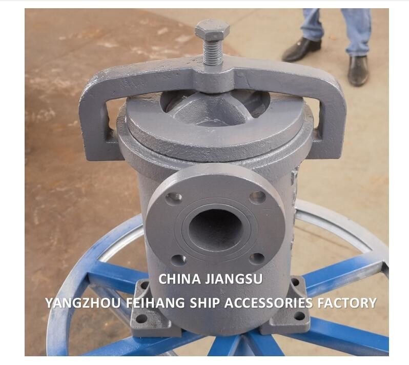 CHINA SUPPLY JIS F7209 MARINE SIMPLEX FUEL STRAINER & MARINE SINGLE FILTER corpo de ferro fundido elemento de filtro de aço inoxidável