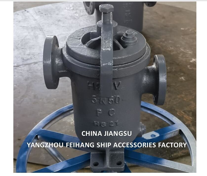 CHINA SUPPLY JIS F7209 MARINE SIMPLEX FUEL STRAINER & MARINE SINGLE FILTER corpo de ferro fundido elemento de filtro de aço inoxidável