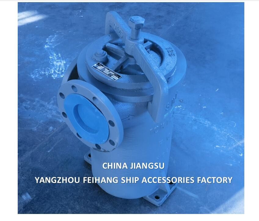 CHINA SUPPLY JIS F7209 MARINE SIMPLEX FUEL STRAINER & MARINE SINGLE FILTER corpo de ferro fundido elemento de filtro de aço inoxidável