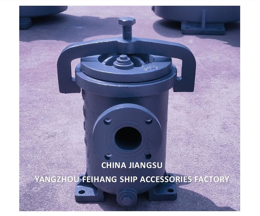 CHINA SUPPLY JIS F7209 MARINE SIMPLEX FUEL STRAINER & MARINE SINGLE FILTER corpo de ferro fundido elemento de filtro de aço inoxidável