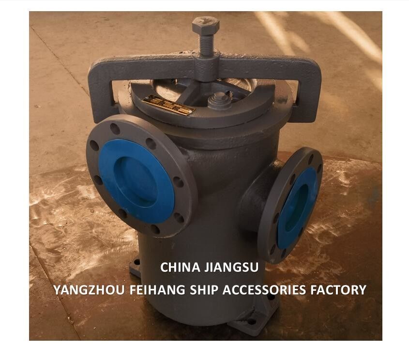 CHINA SUPPLY JIS F7209 MARINE SIMPLEX FUEL STRAINER & MARINE SINGLE FILTER corpo de ferro fundido elemento de filtro de aço inoxidável