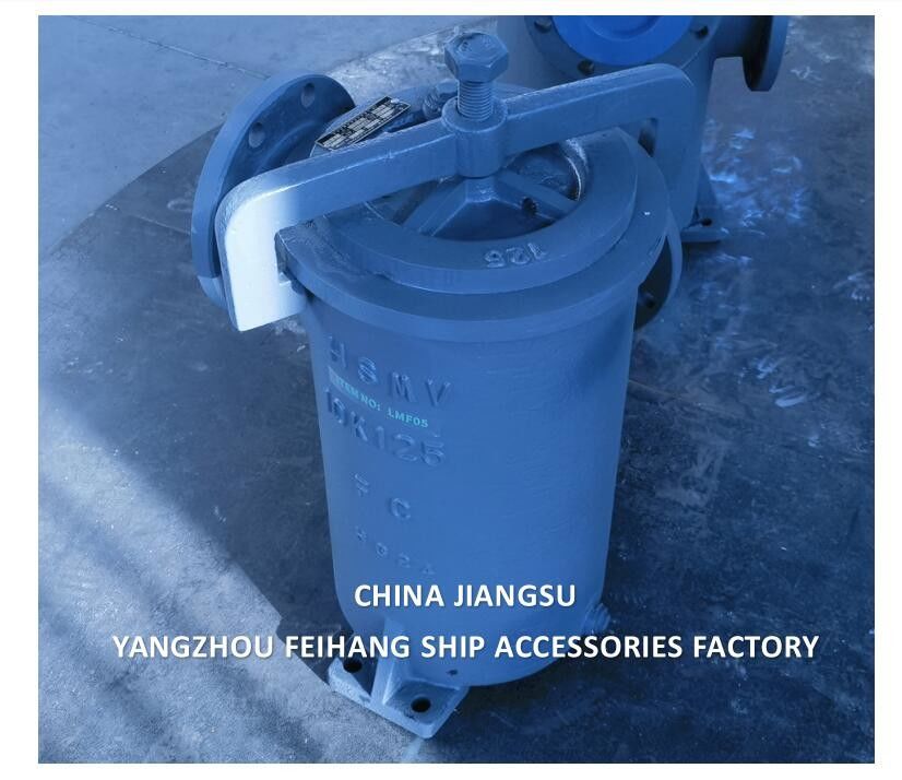 CHINA SUPPLY JIS F7209 MARINE SIMPLEX FUEL STRAINER & MARINE SINGLE FILTER corpo de ferro fundido elemento de filtro de aço inoxidável