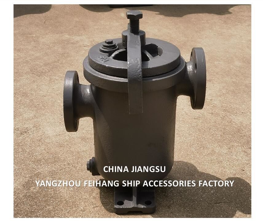 CHINA SUPPLY JIS F7209 MARINE SIMPLEX FUEL STRAINER & MARINE SINGLE FILTER corpo de ferro fundido elemento de filtro de aço inoxidável