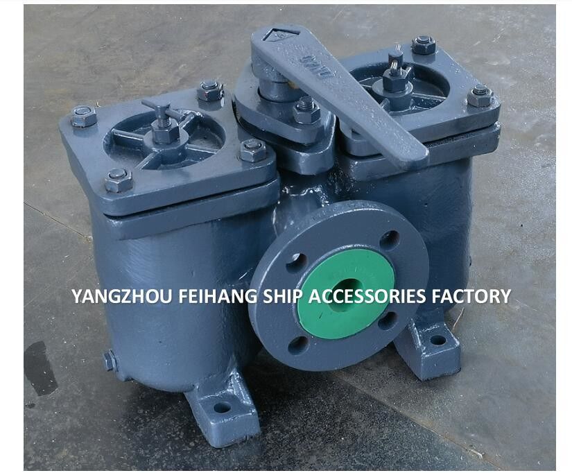 Filtros duplos de óleo duplo de ferro fundido Filtros duplos de óleo duplos fabricados na China AS40 CB/T425