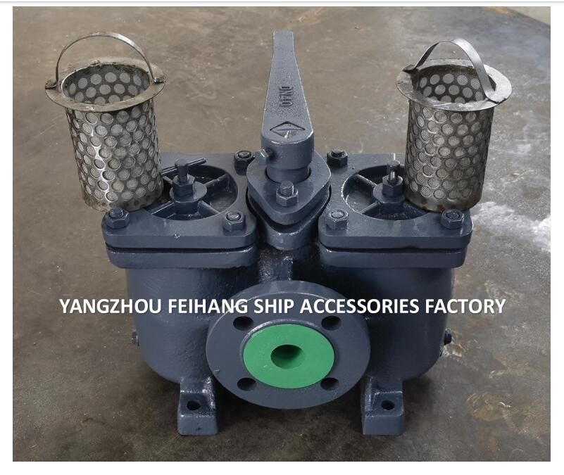Filtros duplos de óleo duplo de ferro fundido Filtros duplos de óleo duplos fabricados na China AS40 CB/T425