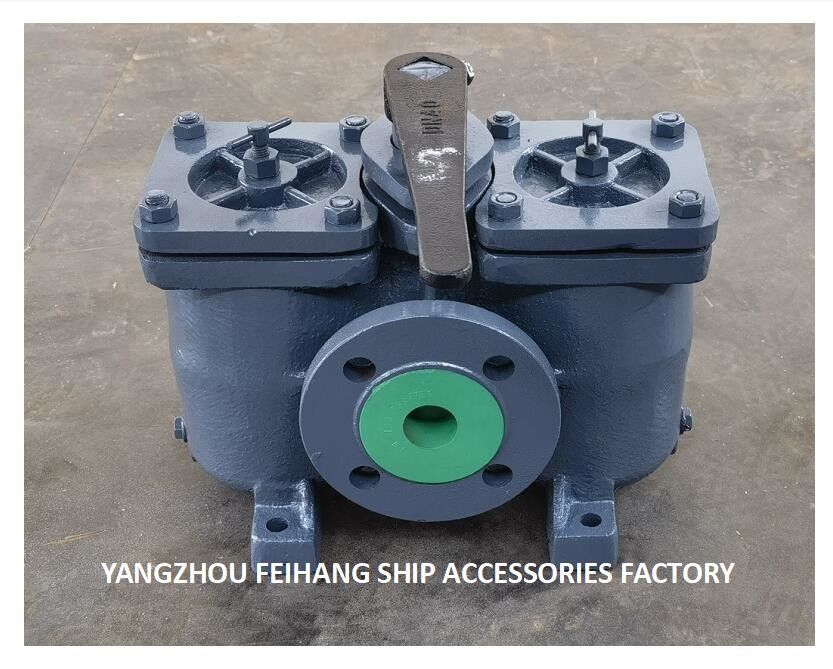 Filtros duplos de óleo duplo de ferro fundido Filtros duplos de óleo duplos fabricados na China AS40 CB/T425