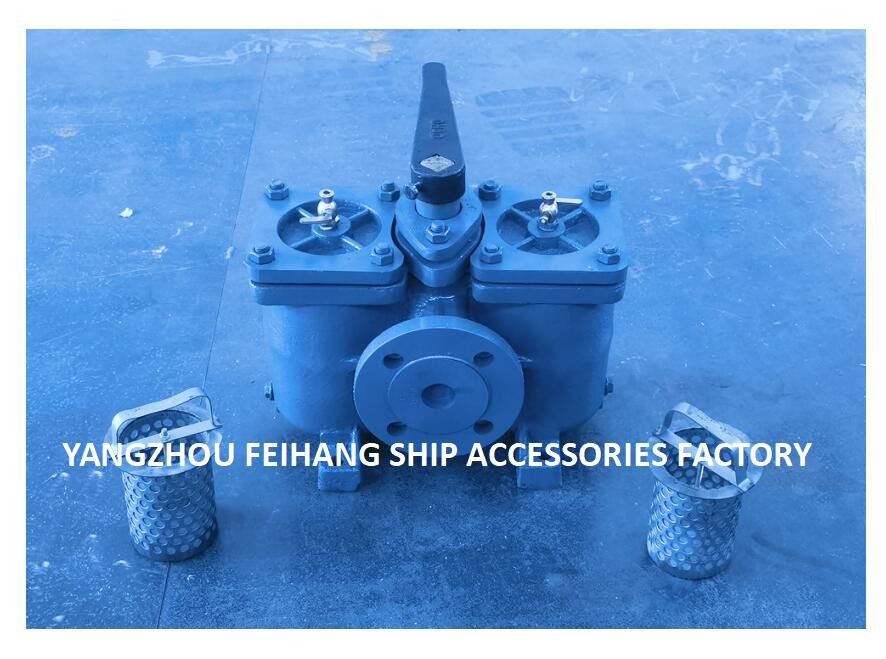 Filtros duplos de óleo duplo de ferro fundido Filtros duplos de óleo duplos fabricados na China AS40 CB/T425