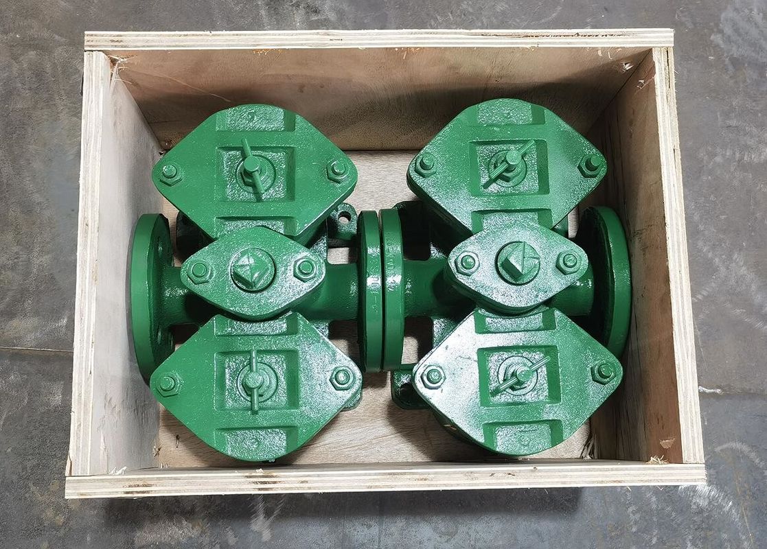 Filtro de óleo duplex de flanges de ferro fundido AS32 Cb/T425 para transferência de combustível