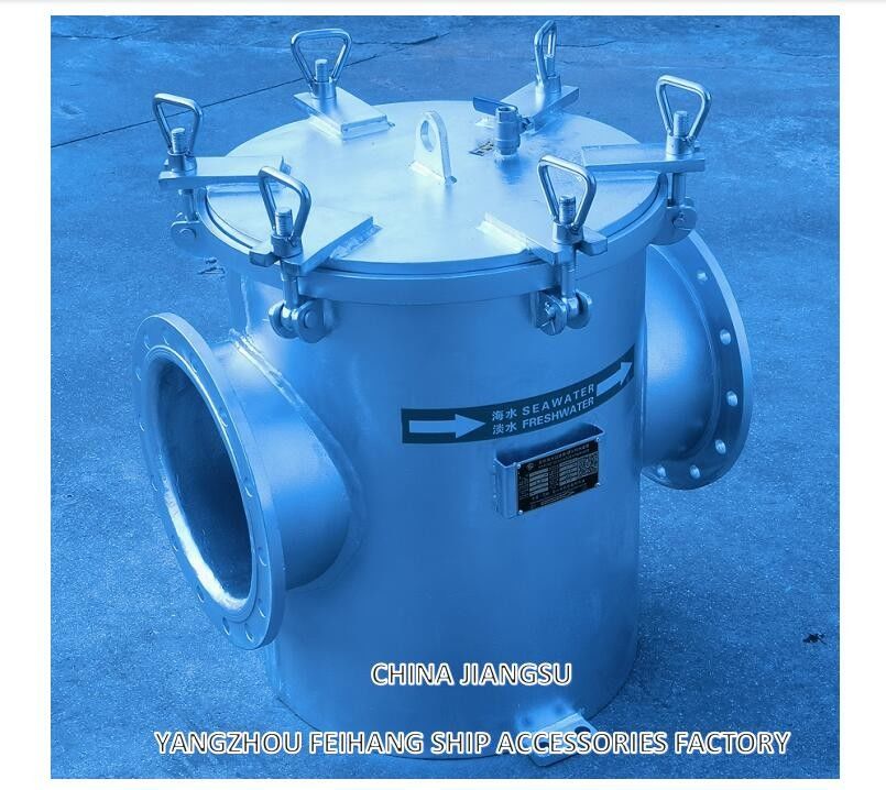 AS250 CB/T497-2012 Filtros de água grosseira marinha e filtro de água marinha Mairine Corpo de aço carbono, filtro de aço inoxidável