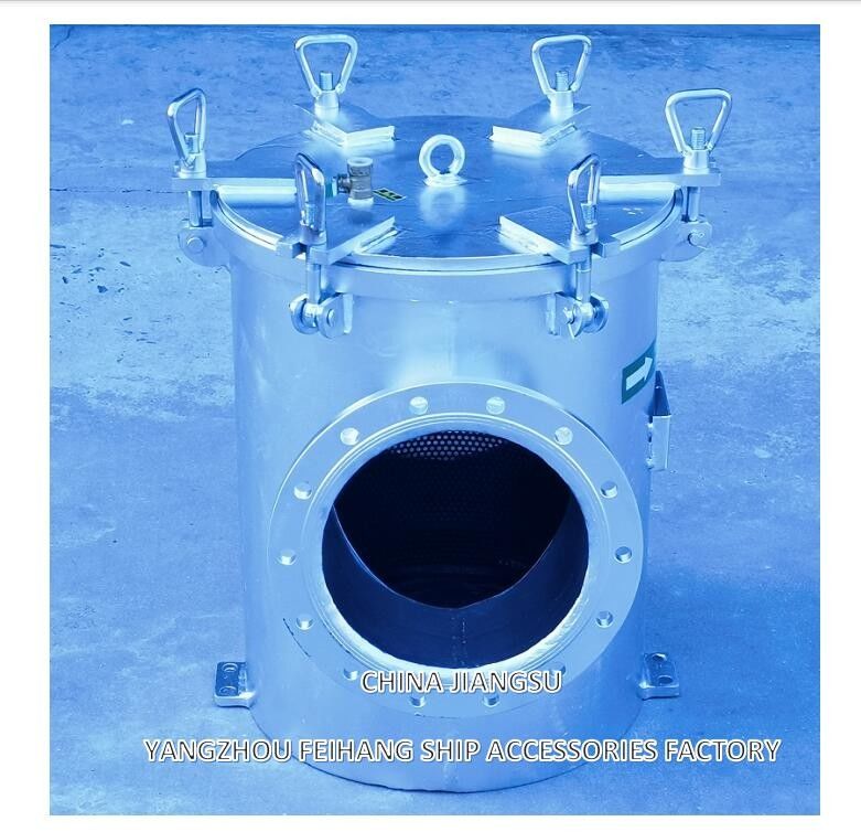 AS250 CB/T497-1994 Filtro de água marinha Corpo de aço carbono com elemento de filtro de aço inoxidável variável