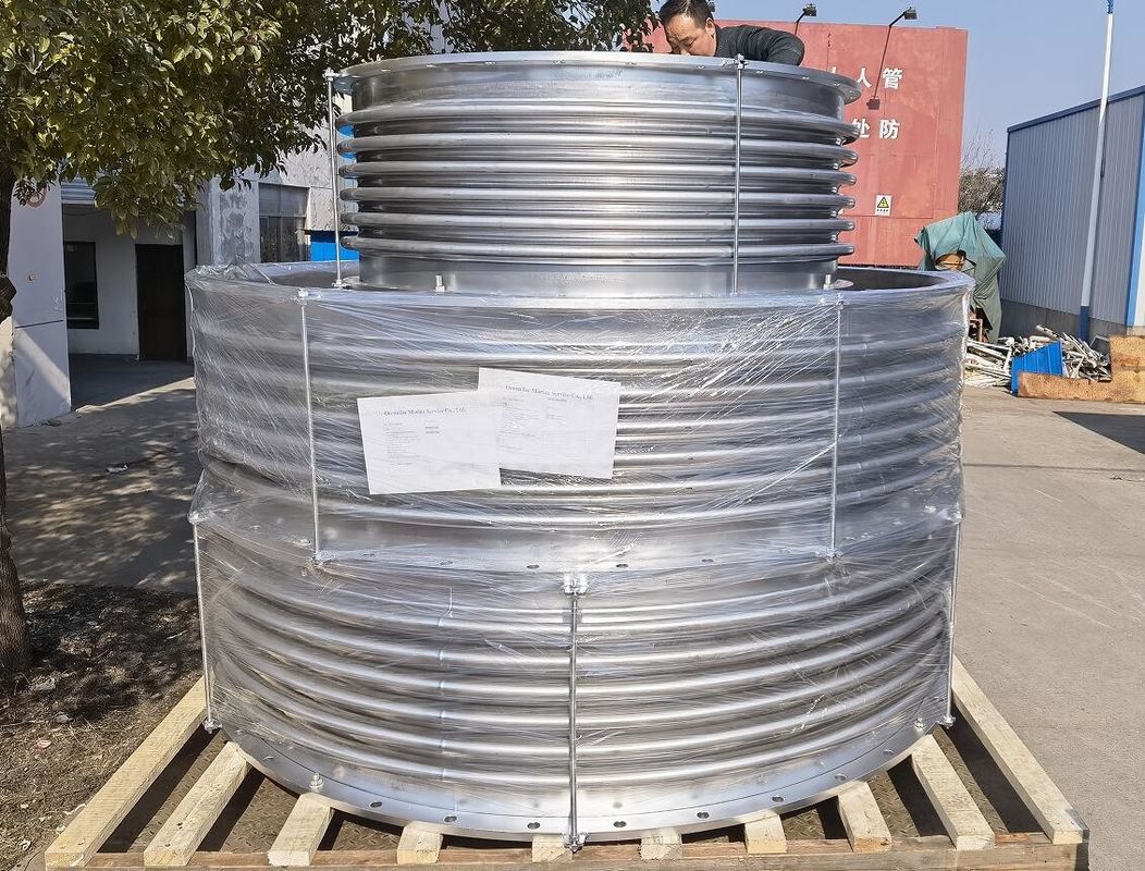 Acessórios de expansão de aço inoxidável para escape auxiliar modelo AS350-5 GBT12522 para escape hospedeiro