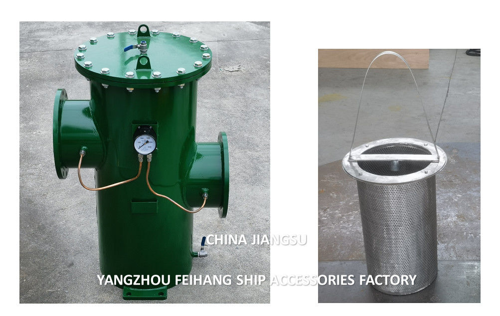 Modelo fH-5K-300A Ship Standard Simplex Basket Strainer & Simplex Oil Strainers de aço carbono