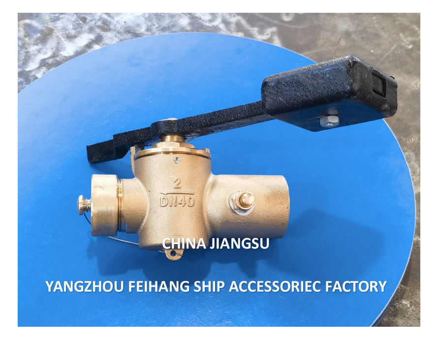China Válvula de auto-fechamento de som de galho com fios Modelo FH40 Cb/T3778-1999