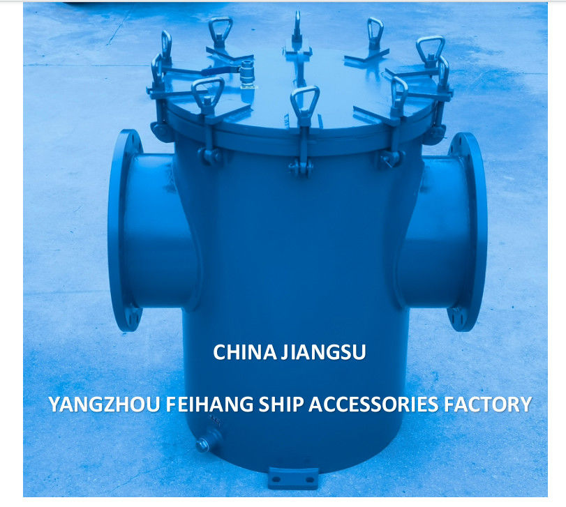 China AS350 CB/T497 Filtro de água do mar de cesta com revestimento de borracha Fornecedor - Feihang Marine