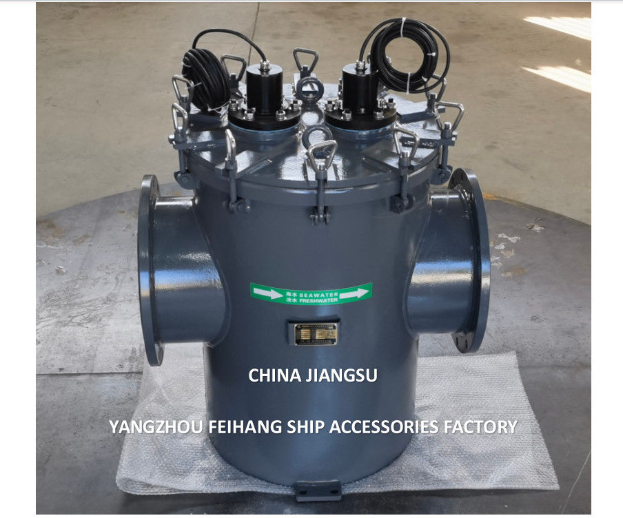 Filtros de Água do Mar Modelo BLS300 CB/T497-2012 Aço carbono galvanizado com sistema de prevenção de crescimento marinho MGPS