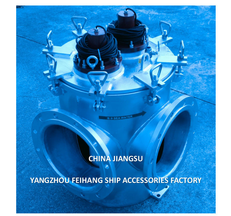 Filtros de Água do Mar Modelo BLS300 CB/T497-2012 Aço carbono galvanizado com sistema de prevenção de crescimento marinho MGPS
