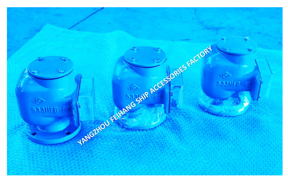 533hfb-Dn65 Cabeça de ventilação de ar Conjunto completo para tanques de água do mar Cabeça de tubo de ar Modelo 533hfb-65a