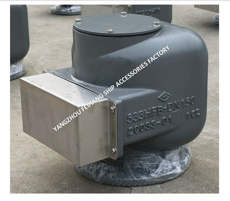 TÍPICO FLUTO DE TANCO DE BALLAST DE CABEÇA DE ARA MARINA NODULÁRIA de ferro fundido MODELO 533HFB-150A Cinza média para tanques de lastro