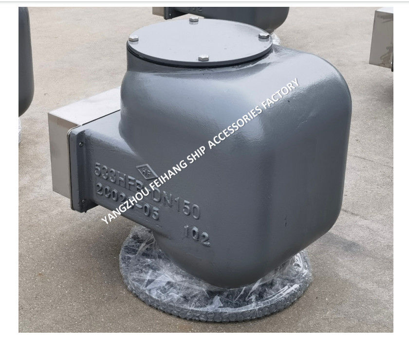 533HFB-150 CABEÇA DO TUBO DE AR COM REDA DE FUGO PARA TANCO DE ÁGUA TIPO FLATADO CONEXÃO DE FLANGA