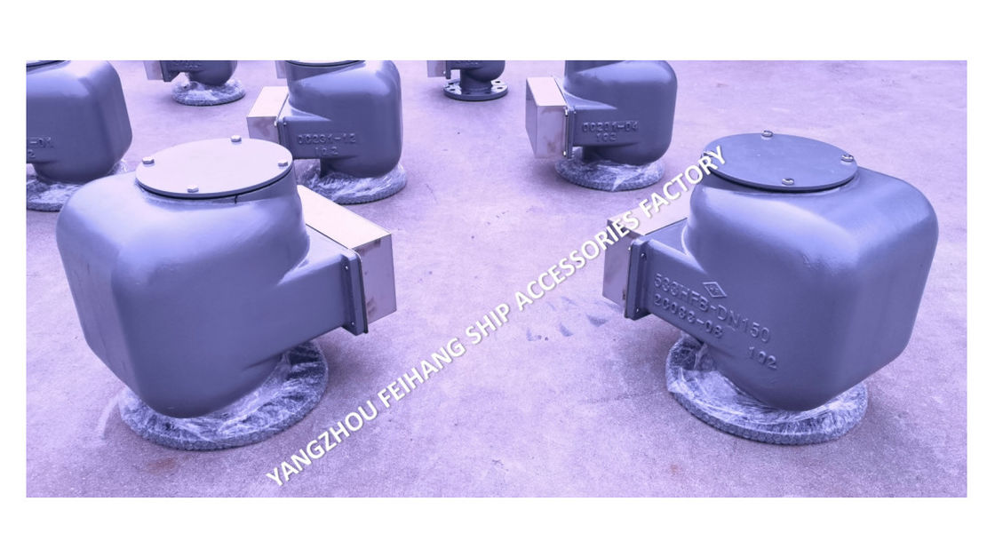 TÍPICO FLUTO DE TANCO DE BALLAST DE CABEÇA DE ARA MARINA NODULÁRIA de ferro fundido MODELO 533HFB-150A Cinza média para tanques de lastro