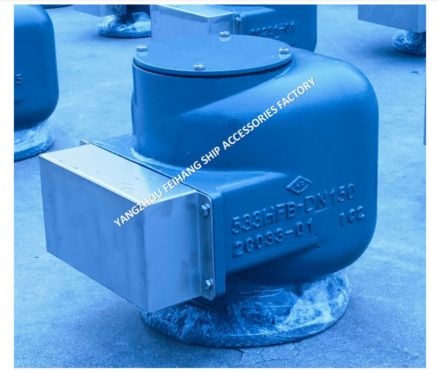 TÍPICO FLUTO DE TANCO DE BALLAST DE CABEÇA DE ARA MARINA NODULÁRIA de ferro fundido MODELO 533HFB-150A Cinza média para tanques de lastro