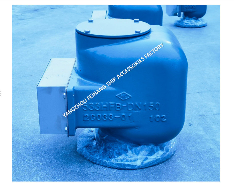 TÍPICO FLUTO DE TANCO DE BALLAST DE CABEÇA DE ARA MARINA NODULÁRIA de ferro fundido MODELO 533HFB-150A Cinza média para tanques de lastro