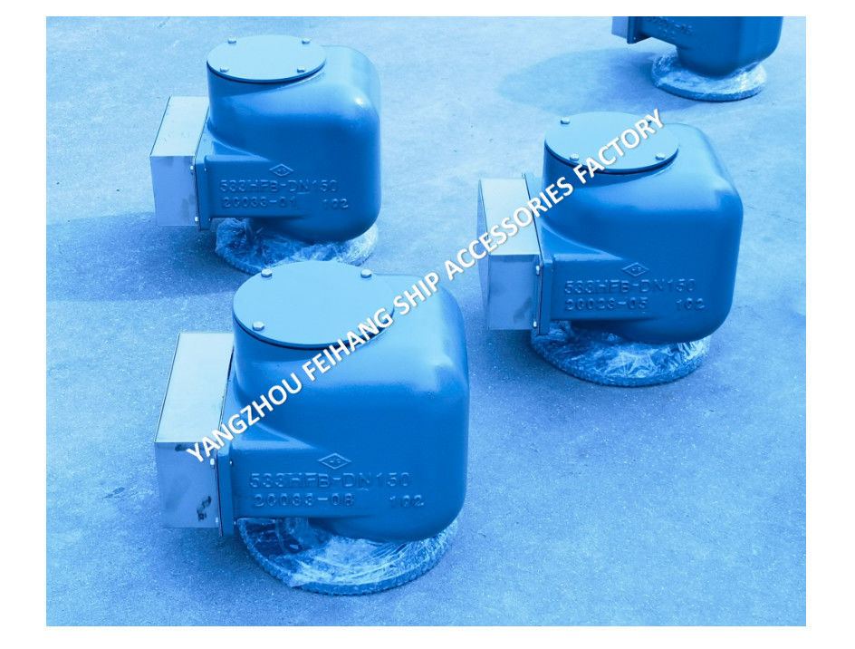 TÍPICO FLUTO DE TANCO DE BALLAST DE CABEÇA DE ARA MARINA NODULÁRIA de ferro fundido MODELO 533HFB-150A Cinza média para tanques de lastro