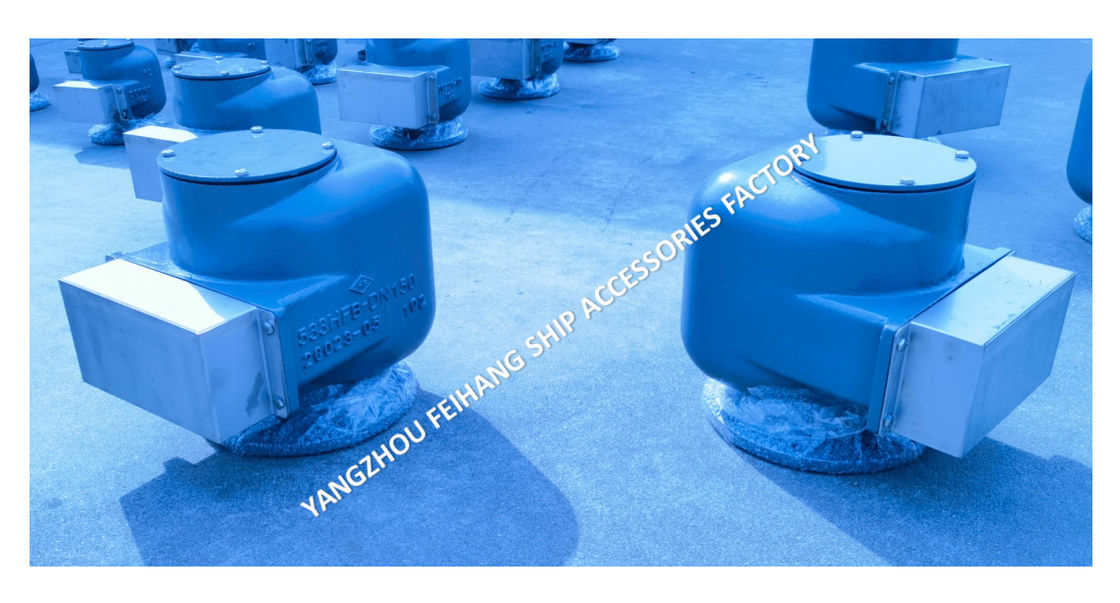 TÍPICO FLUTO DE TANCO DE BALLAST DE CABEÇA DE ARA MARINA NODULÁRIA de ferro fundido MODELO 533HFB-150A Cinza média para tanques de lastro