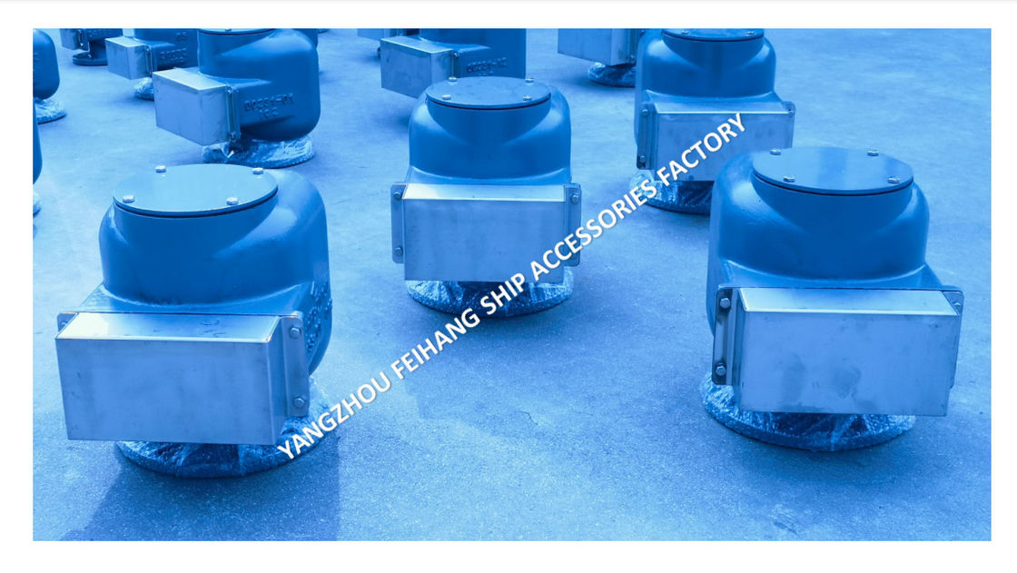 TÍPICO FLUTO DE TANCO DE BALLAST DE CABEÇA DE ARA MARINA NODULÁRIA de ferro fundido MODELO 533HFB-150A Cinza média para tanques de lastro