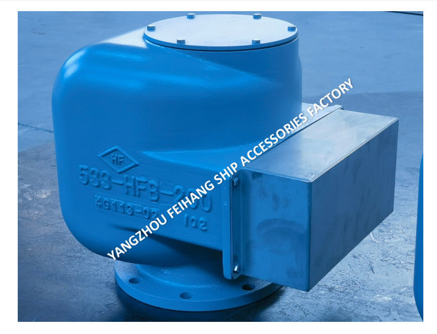 Cabeça de ventilação de ar marinha conjunto completo 533HFB-200A Corpo Ferro Dúctil Com Float de Aço Inoxidável