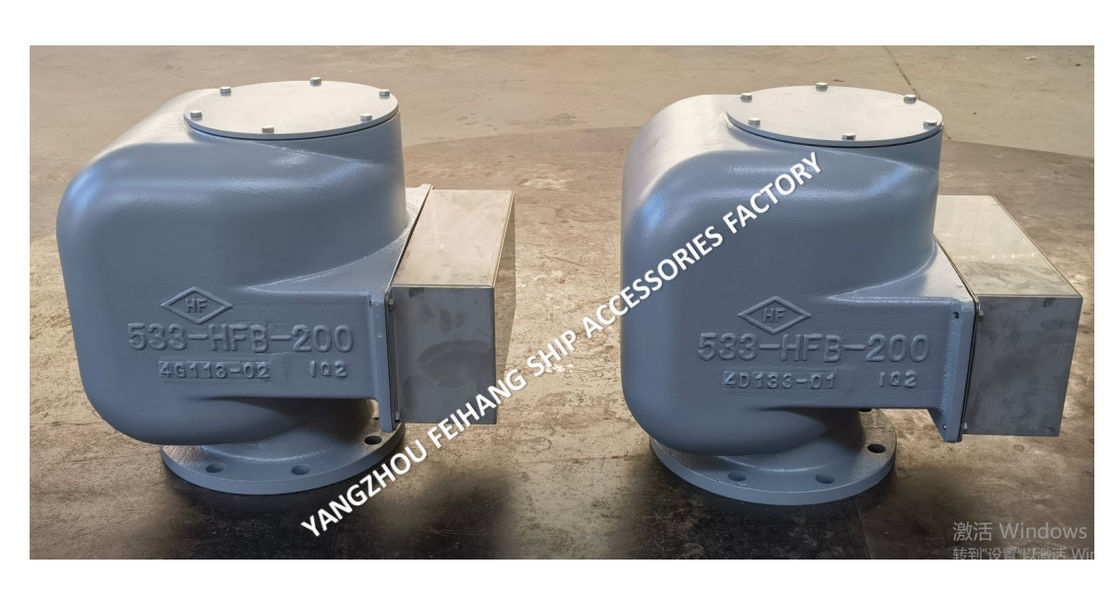 Cabeça de ventilação de ar marinha conjunto completo 533HFB-200A Corpo Ferro Dúctil Com Float de Aço Inoxidável