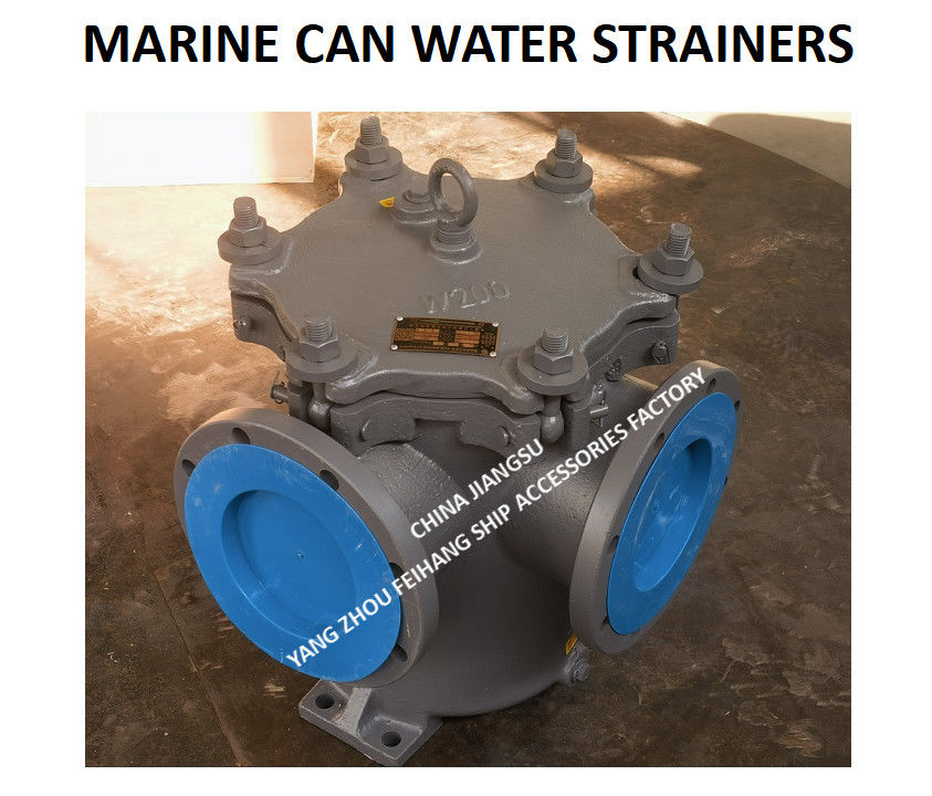 JIS 5K-200A LA-TYPE filtro de água de lata marinha para bomba principal de água do mar com cesto de filtro de aço inoxidável