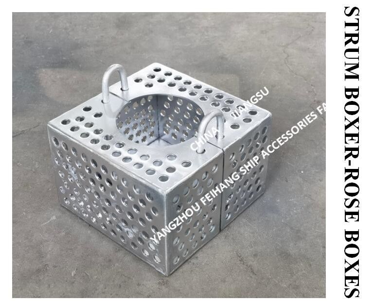 Filtro de aço galvanizado Caixa de rosa para linha de bilge FH-100A JIS F7206 Malha-10mm