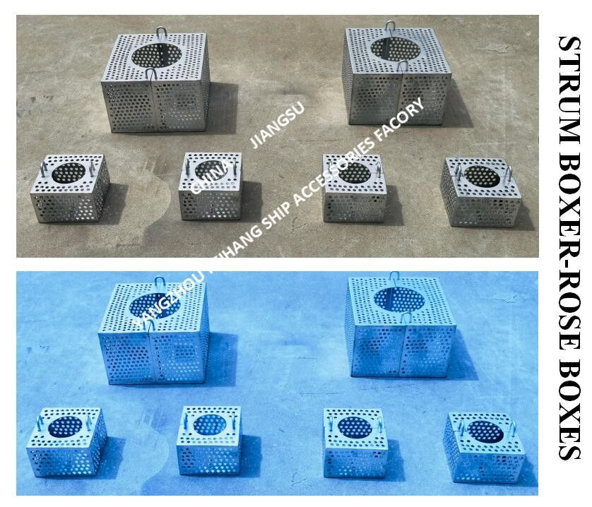 Filtro de aço galvanizado Caixa de rosa para linha de bilge FH-100A JIS F7206 Malha-10mm